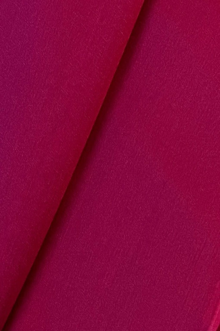 Fabareeze Hot pink 2 PC Plain Silk Karandi