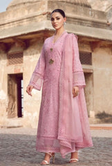 Fabareeze Pink 3 PC Lawn Embroidered