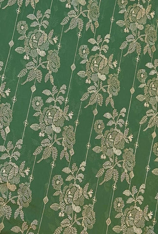 Fabareeze Green 3 PC Swiss Lawn Embroidered